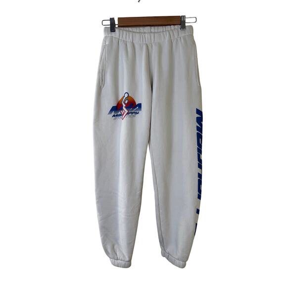 Madhappy Jogger Sweatpants Men’s Small White Athletic Graphic Lounge Pants - Picture 2 of 6